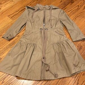 Sugarfly Woman’s Tan Hooded Jacket Size M